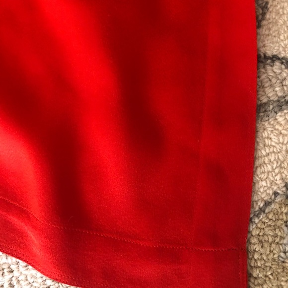 Red silk sarong scarf 40βx84β - Picture 2 of 4